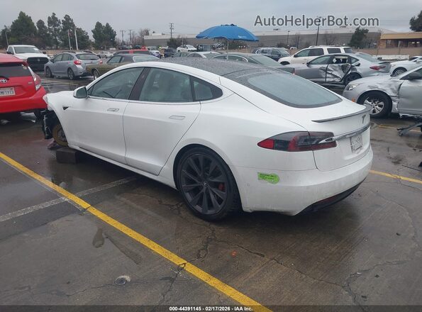 5YJSA1E44KF349416 2019 TESLA MODEL S White Հետևի ձախ