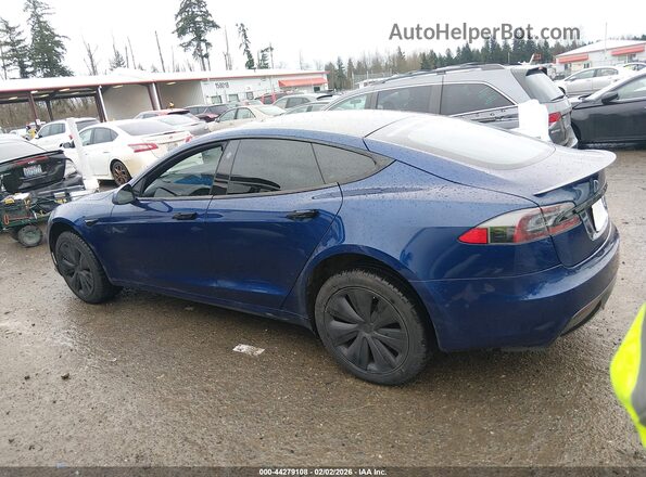 5YJSA1E50MF428352 2021 TESLA MODEL S Blue სალონის 360-გრადუსიანი ხედი