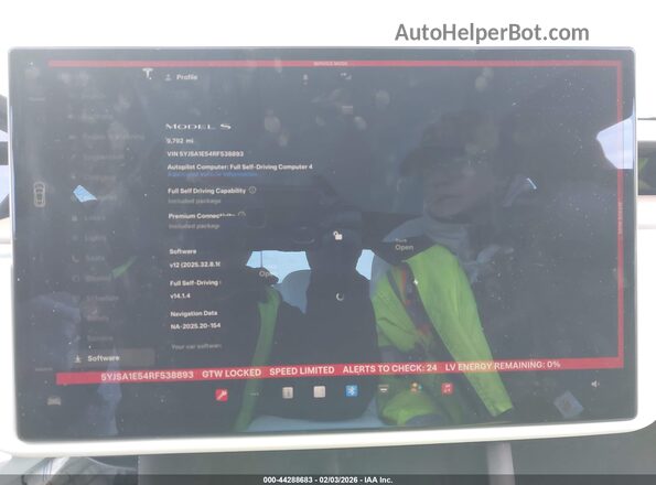 5YJSA1E54RF538893 2024 TESLA MODEL S Black 