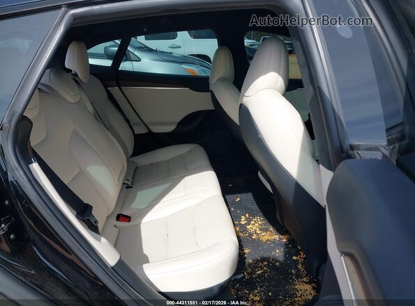 5YJSA1E55NF473367 2022 TESLA MODEL S Black Widok naklejki z numerem VIN