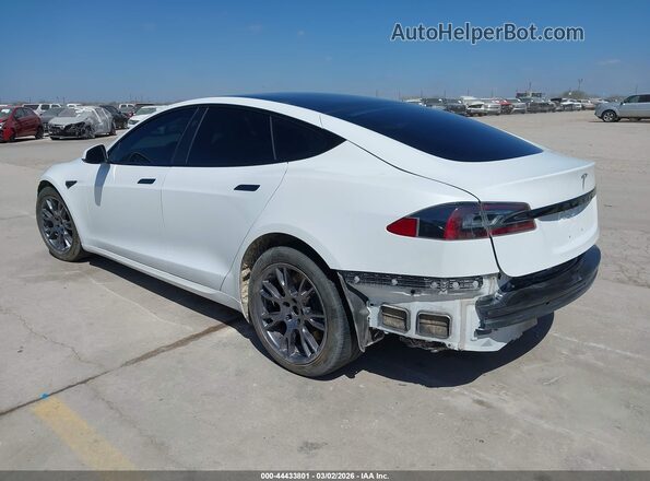5YJSA1E59MF440421 2021 TESLA MODEL S White Trasero izquierdo