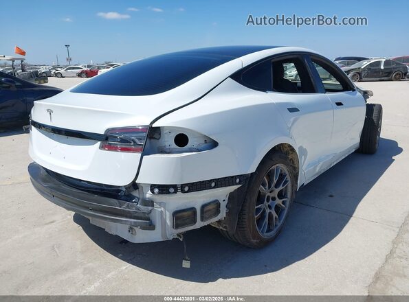5YJSA1E59MF440421 2021 TESLA MODEL S White Trasero derecho