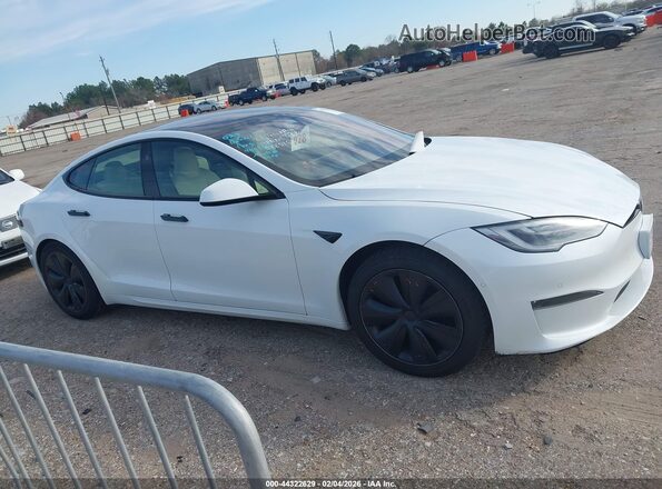 5YJSA1E5XMF440377 2021 TESLA MODEL S Белый Вид щитка приборов