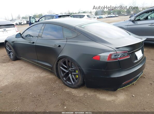 5YJSA1E67MF431953 2021 TESLA MODEL S Black Задня ліва чверть