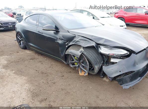 5YJSA1E67MF431953 2021 TESLA MODEL S Black Вид спереду