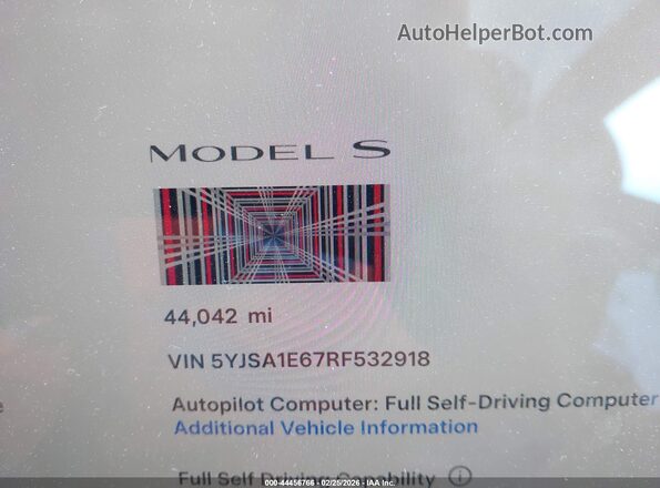 5YJSA1E67RF532918 2024 TESLA MODEL S White 