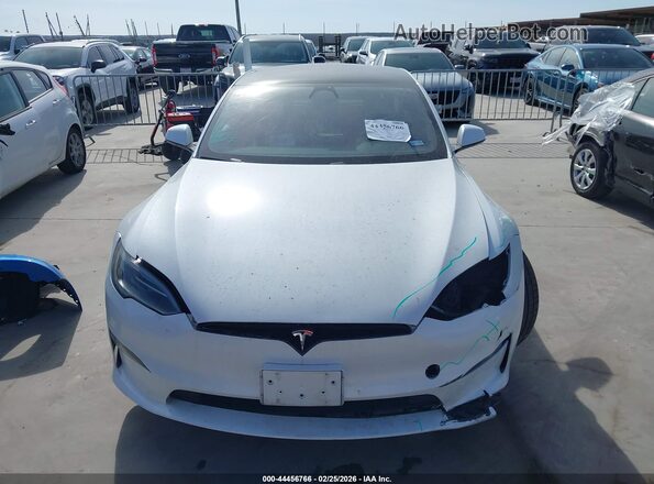 5YJSA1E67RF532918 2024 TESLA MODEL S White Вид щитка приладів