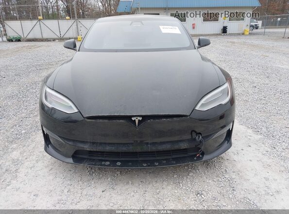 5YJSA1E68MF453413 2021 TESLA MODEL S Black Вид спереду