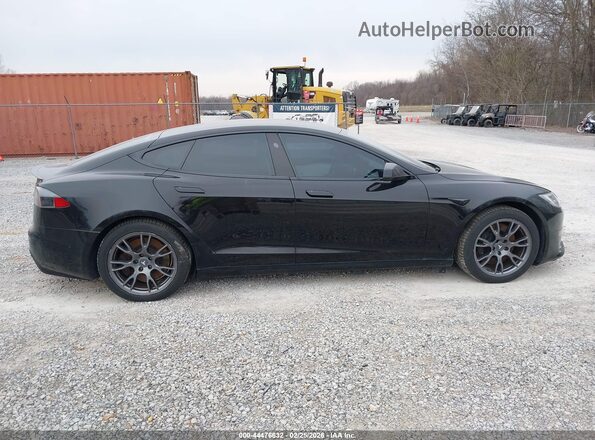 5YJSA1E68MF453413 2021 TESLA MODEL S Black Вид задньої частини салону