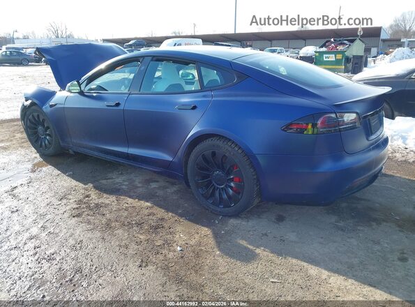 5YJSA1E69PF519391 2023 TESLA MODEL S Blue Հետևի ձախ