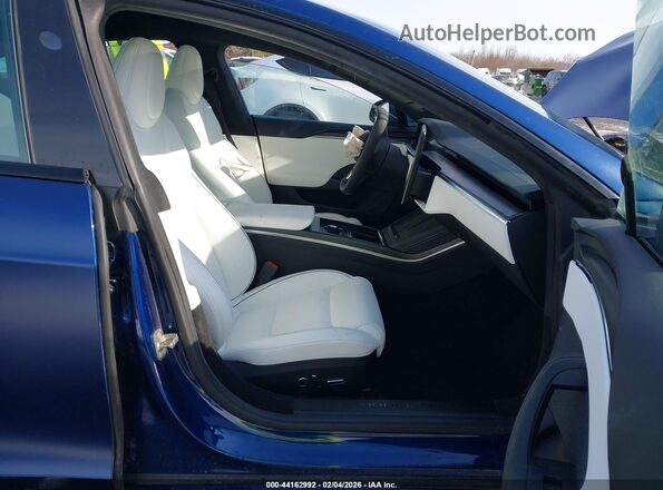 5YJSA1E69PF519391 2023 TESLA MODEL S Blue Սալոնի դիմացի տեսք