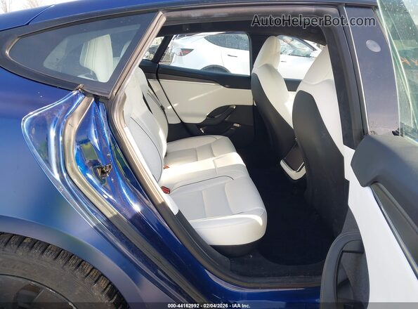 5YJSA1E69PF519391 2023 TESLA MODEL S Blue VIN կոդի պիտակի տեսք