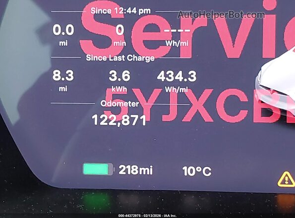 5YJXCBE20JF100033 2018 TESLA MODEL X White 