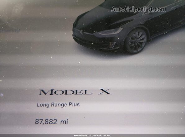 5YJXCBE20LF238030 2020 TESLA MODEL X Black Vista de los asientos traseros