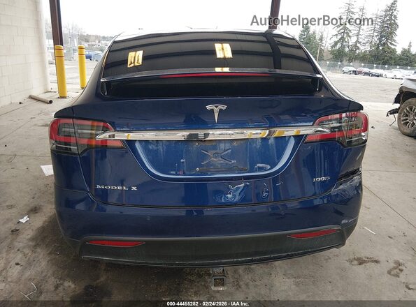 5YJXCBE23HF065675 2017 TESLA MODEL X Blue 