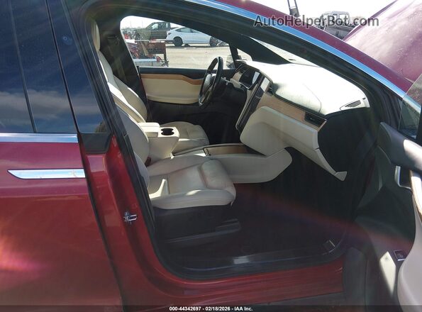 5YJXCBE27LF236937 2020 TESLA MODEL X Red Vista interior delantera