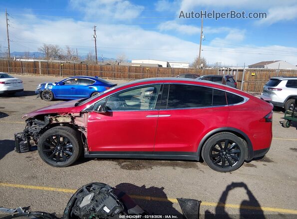 5YJXCBE27LF236937 2020 TESLA MODEL X Red Vista interior de 360 grados