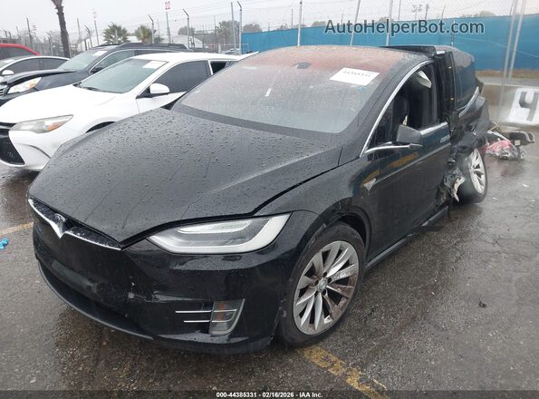 5YJXCBE28GF017426 2016 TESLA MODEL X Black Передня ліва чверть
