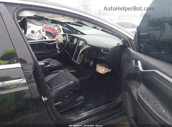 5YJXCBE28GF017426 2016 TESLA MODEL X Black Вид салону спереду