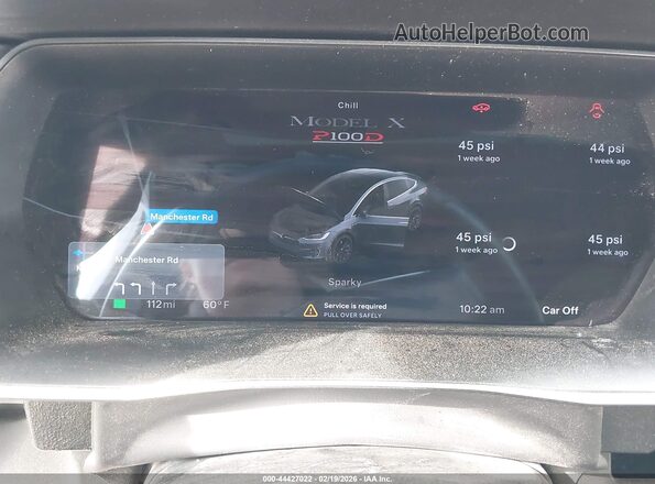 5YJXCBE45JF089774 2018 TESLA MODEL X Серый 