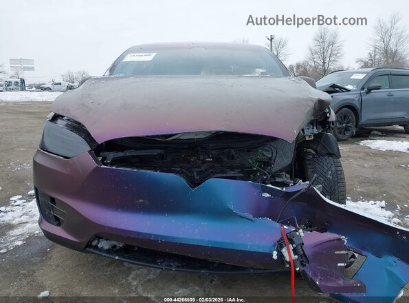 5YJXCBE47LF248488 2020 TESLA MODEL X Фиолетовый Вид щитка приборов