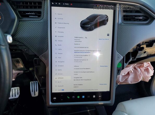 5YJXCBE4XKF190732 2019 TESLA MODEL Черный Вид щитка приборов