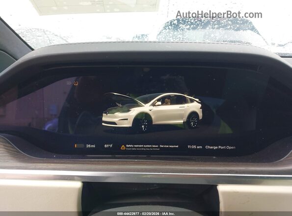 5YJXCBE50MF326779 2021 TESLA MODEL X White უკანა სავარძლების ხედი