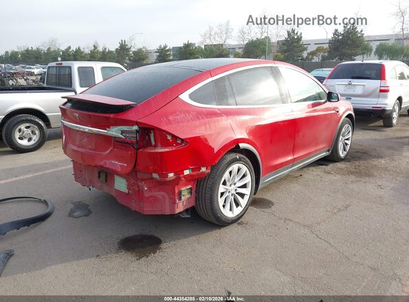5YJXCDE21MF324248 2021 TESLA MODEL X Красный Задняя правая четверть