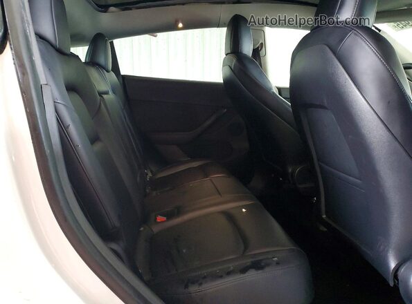 5YJYGDED2MF103543 2021 TESLA MODEL White უკანა სალონის ხედი