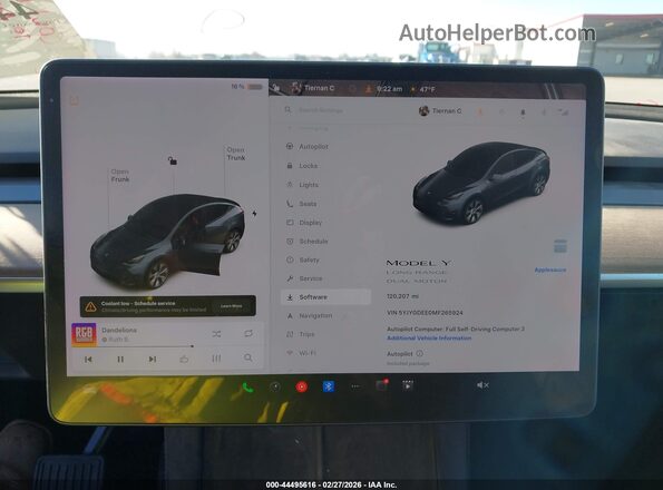 5YJYGDEE0MF265924 2021 TESLA MODEL Y Gray 