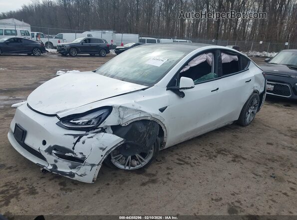 5YJYGDEE0MF296073 2021 TESLA MODEL Y Белый Передняя левая четверть