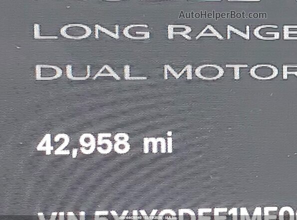 5YJYGDEE1MF067420 2021 TESLA MODEL Y Синий 