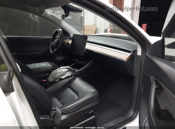 5YJYGDEEXLF055989 2020 TESLA MODEL Y White Vista interior delantera