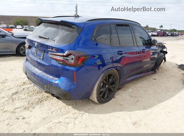 5YM13EC0XR9W09293 2024 BMW X3 Синий Задняя правая четверть