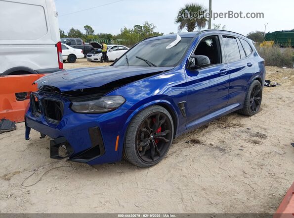 5YM13EC0XR9W09293 2024 BMW X3 Синий Передняя левая четверть