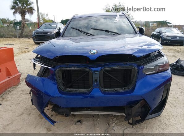 5YM13EC0XR9W09293 2024 BMW X3 Синий Вид спереди