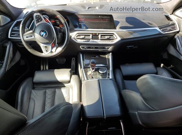 5YMCY0C06M9G43188 2021 BMW X6 Black Առջևի վահանակի տեսք