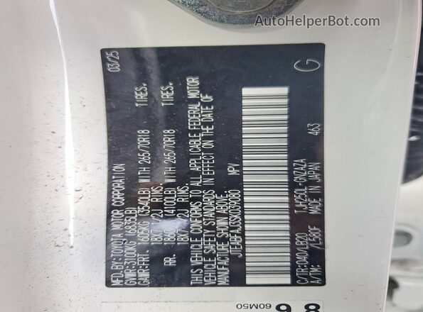 JTEABFAJ3SK039080 2025 TOYOTA LAND White 