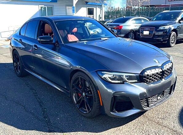 3MW5U7J03N8C59030 2022 BMW M3 Угольный Задняя левая четверть
