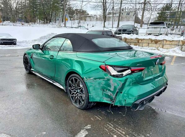 WBS33BA05PCM43860 2023 BMW M4 Зеленый Задняя правая четверть