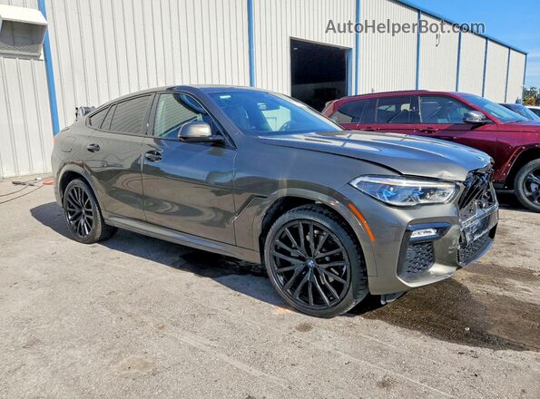 5UXCY6C08L9C89294 2020 BMW X6 Green Front view