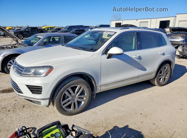 WVGEP9BP8GD002495 2016 VOLKSWAGEN TOUAREG White Задня ліва чверть