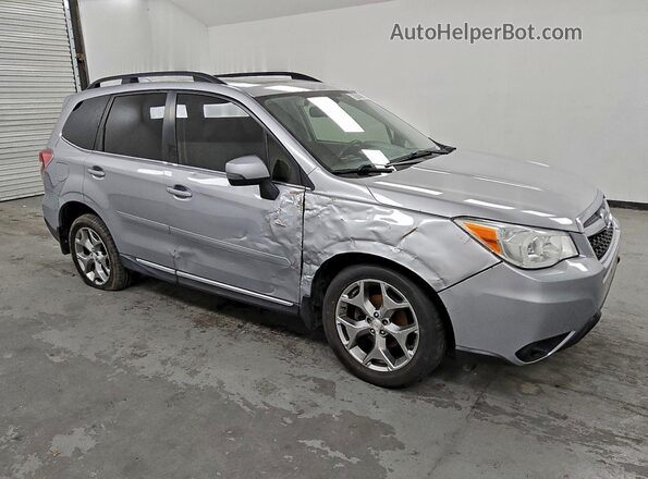 JF2SJAXC0GH468013 2016 SUBARU FORESTER 2.5I TO Silver Widok z przodu