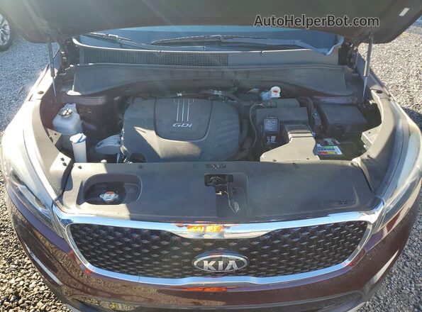 5XYPH4A53JG385610 2018 KIA SORENTO Maroon 
