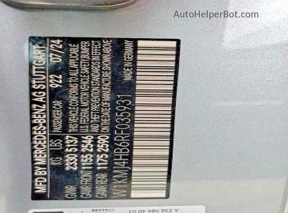 W1KMJ4HB6RF035931 2024 MERCEDES-BENZ CLE Silver Вид задньої частини салону