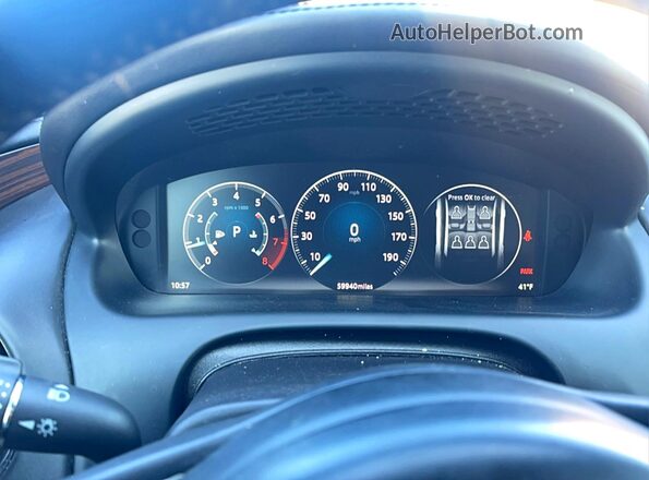 SAJWA2G7XH8W10685 2017 JAGUAR XJL Blue Widok zestawu wskaźników