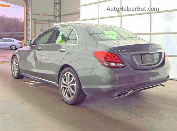 55SWF4KB3HU228021 2017 MERCEDES-BENZ C-CLASS Gray Передня права чверть