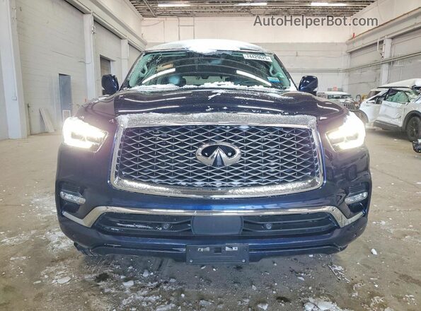 JN8AZ2AE2M9270644 2021 INFINITI QX80 Blue Вид ззаду