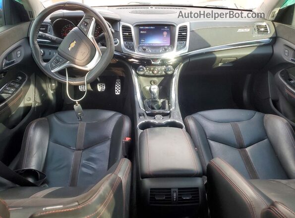 6G3F25RW1HL305500 2017 CHEVROLET SS Оранжевый Вид панели приборов