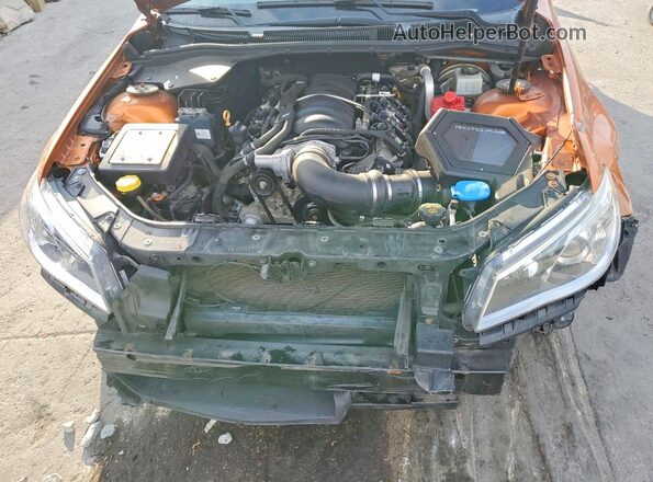6G3F25RW1HL305500 2017 CHEVROLET SS Оранжевый Вид задней части салона